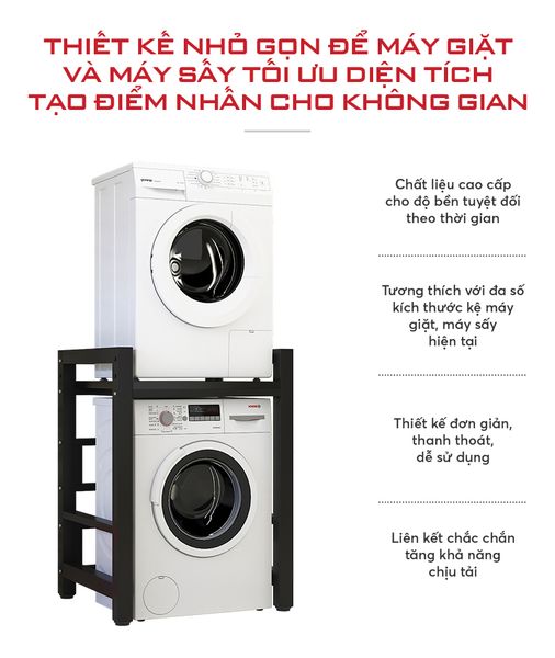 kệ máy giặt - máy sấy - 1005 - thông số