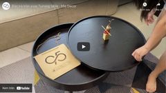 Video Sản phẩm: Bàn trà gỗ tròn xoay Turning table (BT1)