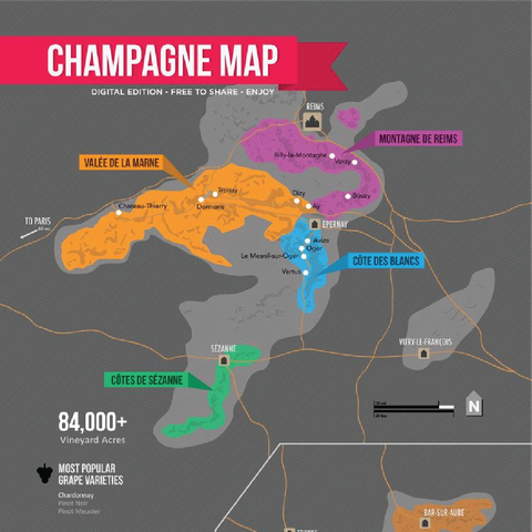 Khám phá vùng rượu vang Champagne, Pháp