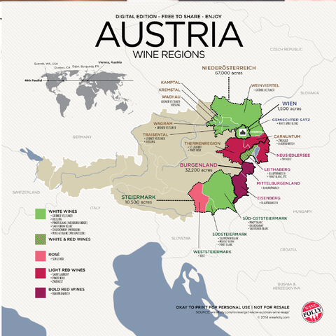 Khám phá vùng rượu vang của Áo