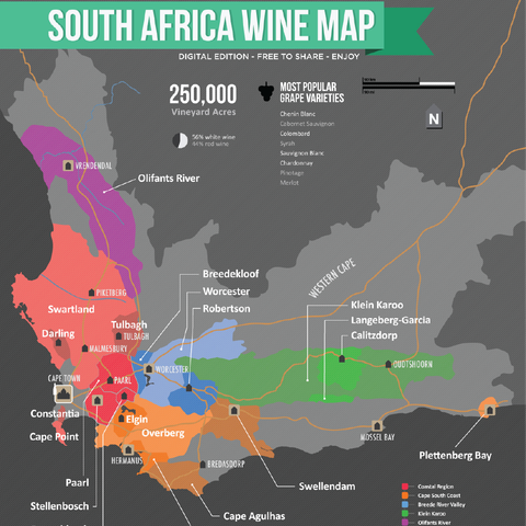 Khám phá các vùng rượu vang của Nam Phi