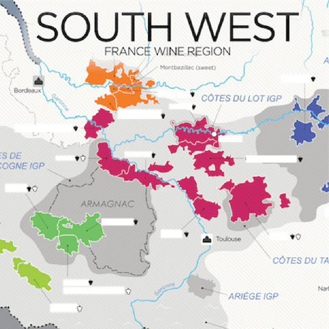 Khám phá vùng rượu vang Tây Nam, Pháp
