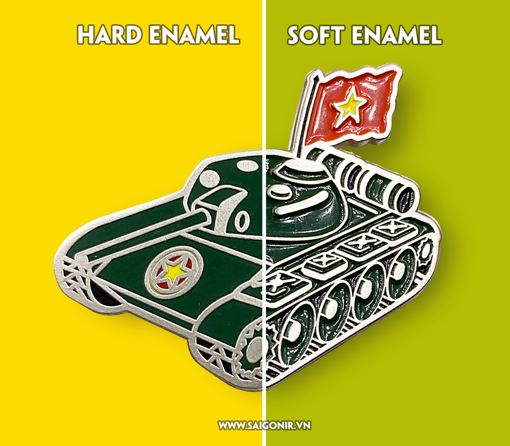 TẤT TẦN TẬT về ENAMEL PIN (Huy hiệu) Phần 1: 𝐒𝐨𝐟𝐭 𝐄𝐧𝐚𝐦𝐞𝐥 𝐯𝐬. 𝐇𝐚𝐫𝐝 𝐄𝐧𝐚𝐦𝐞𝐥