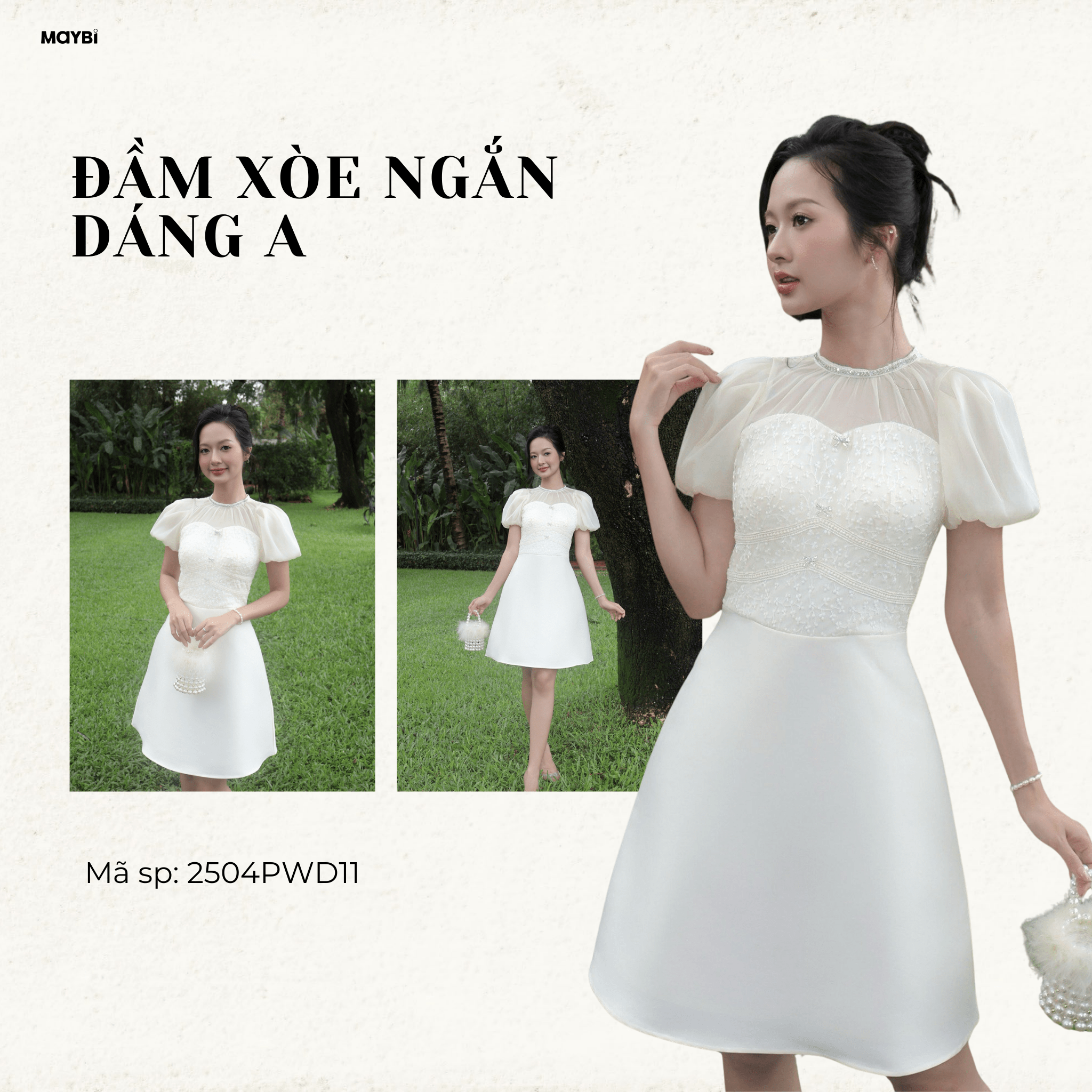 Đầm xòe ngắn dáng A