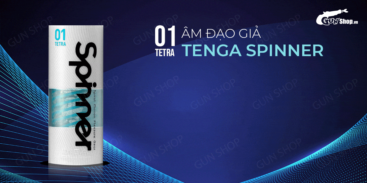 Âm đạo giả xoắn ốc, ôm khít, đầu dẹp – Tenga Spinner 01 Tetra