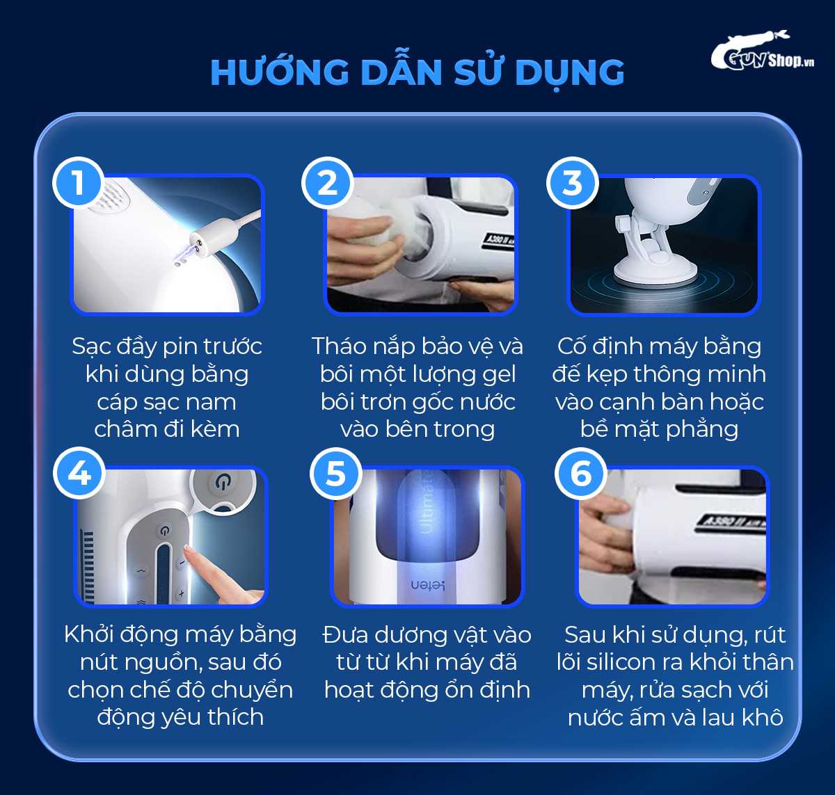 Hướng dẫn cách sử dụng âm đạo giả Leten A380 Male Masturbator Version 2