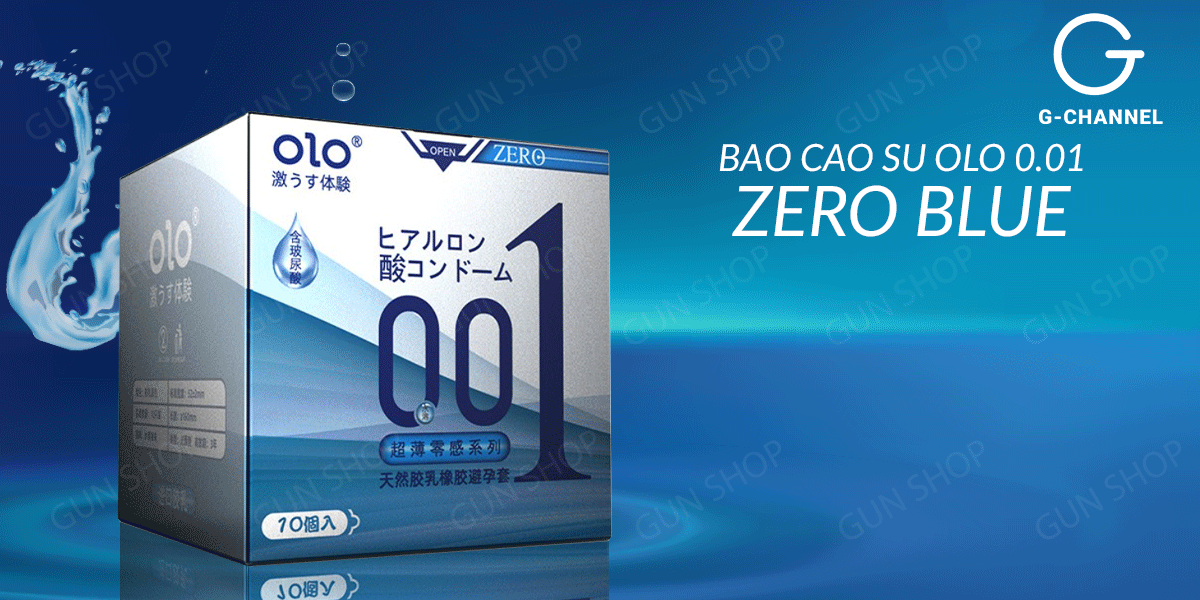Bao cao su OLO 0.01 Zero Blue chính hãng giá rẻ tại Gunshop