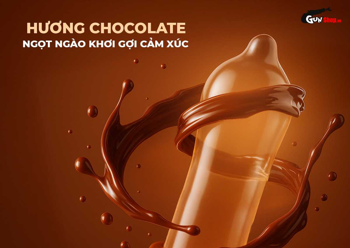 Bao cao su Shell Choco Prolong – Hộp 3 cái chính hãng tại Gunshop