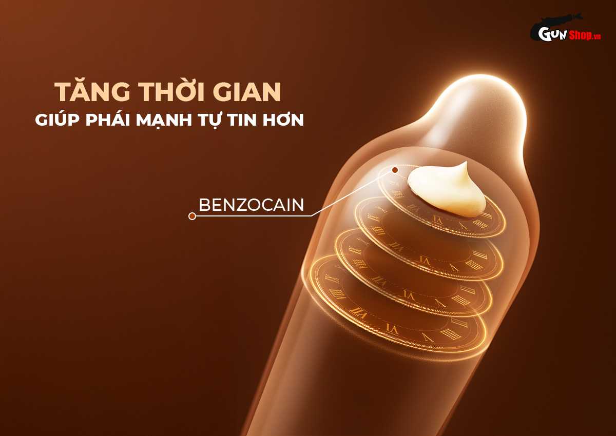 Bao cao su Shell Choco Prolong – Hộp 3 cái chính hãng tại Gunshop