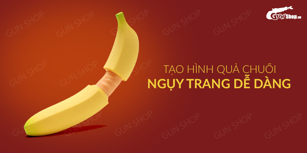 Dương vật giả ngụy trang hình trái chuối chính hãng giá rẻ tại gunshop.vn