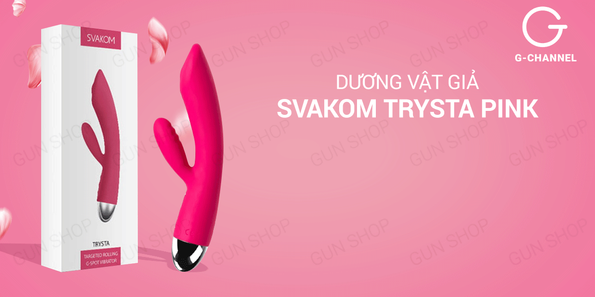 Dương vật giả Svakom Trysta Pink cao cấp chính hãng giá tốt tại Gunshop