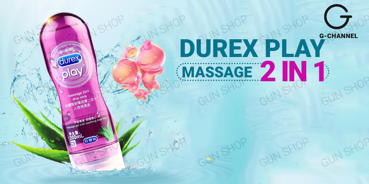 Gel bôi trơn Durex Play Massage 2 in 1 chính hãng tại Gunshop