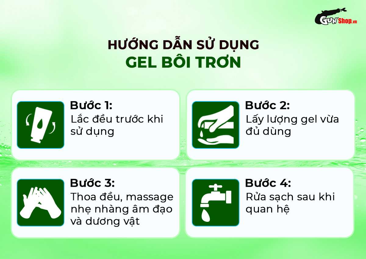 Hướng dẫn cách sử dụng gel bôi trơn tinh chất lô hội Shell Aloe Vera