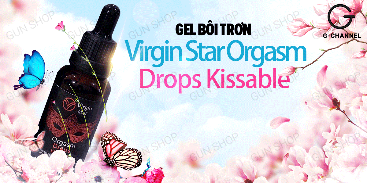 Gel bôi trơn Virgin Star Orgasm Drops Kissable cao cấp chính hãng tại Gunshop