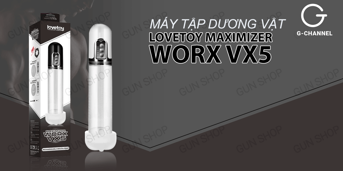 Máy tập tăng kích thước dương vật Lovetoy Maximizer Worx VX5 chính hãng tại Gunshop