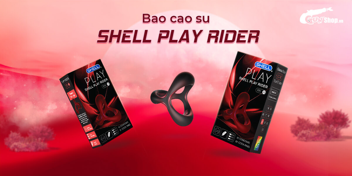 Bao cao su Shell Play Rider cao cấp - chính hãng tại Gunshop