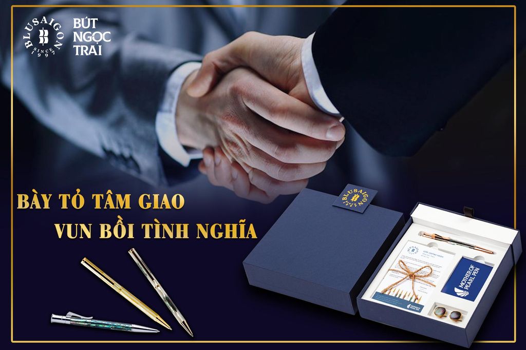 SET QUÀ TẶNG BÚT NGỌC TRAI BÀY TỎ TÂM GIAO - VUN BỒI TÌNH NGHĨA
