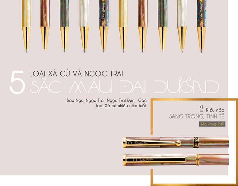 Vì Sao Nên Tặng Bút Khảm Ngọc Trai Làm Quà Tặng?