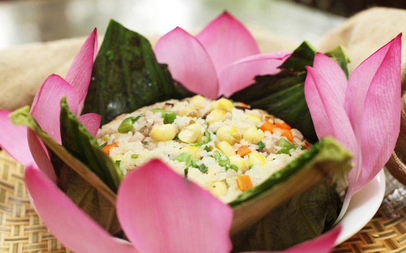 Cơm hấp lá sen - món ăn bổ dưỡng với cách làm siêu dễ