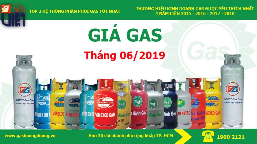 Giá Gas tháng 06/2019 - Giảm mạnh 33.000 đồng - Tin vui cho các bà nội trợ