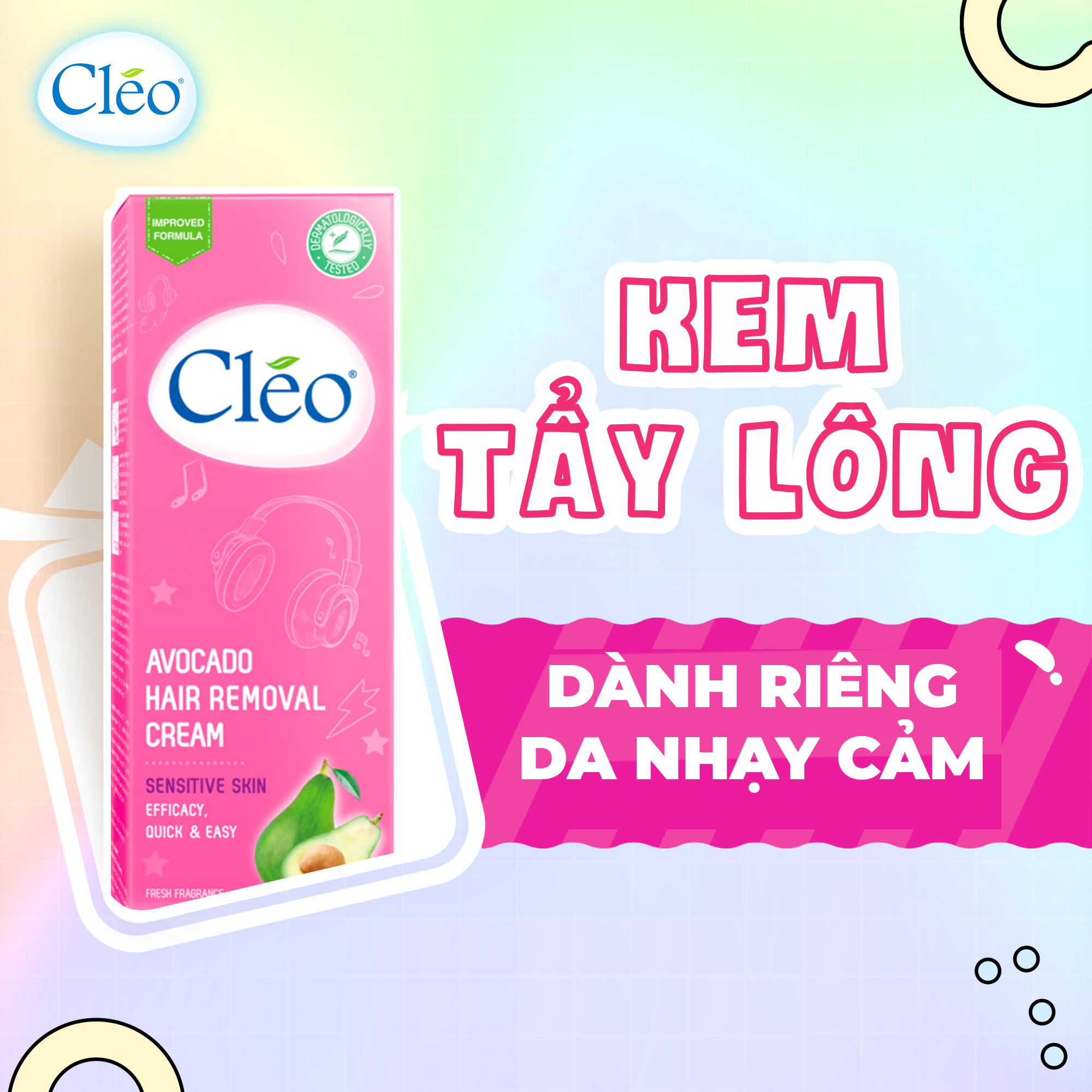 Kem tẩy lông Cleo - Bí quyết mịn màng cho làn da nhạy cảm