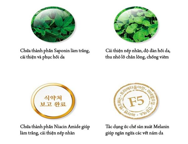 Mặt nạ Seolheun Refresh F5 Mask Pack Công dụng Mặt nạ Seolheun Refresh F5 Mask Pack