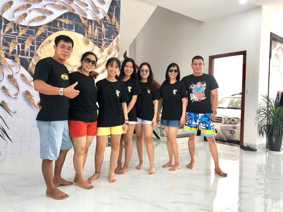 Sản phẩm áo gia đình của anh Trần Tùng