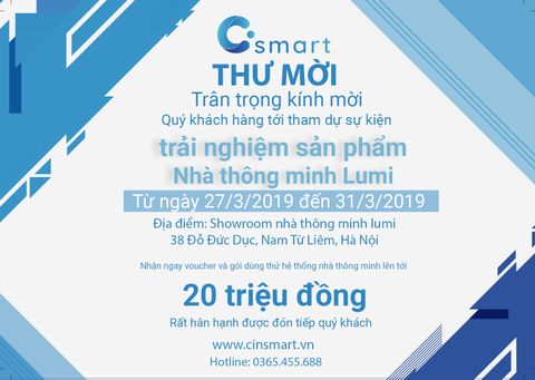 【 Tạm biệt tháng 3 - Mua sắm thả ga】Chương trình quà tặng SmartHome lớn nhất trong năm 2019 lên đến 20 triệu đồng