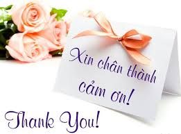 Lời cảm ơn