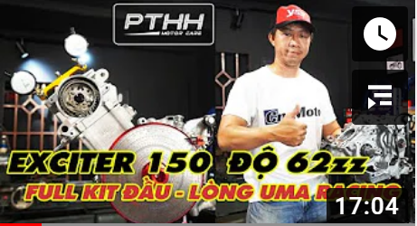 HƯỚNG DẪN ĐO NÉN, XOAY CAM VÀ LẮP RÁP FULL KIT UMA 62ZZ CHO EXCITER 150