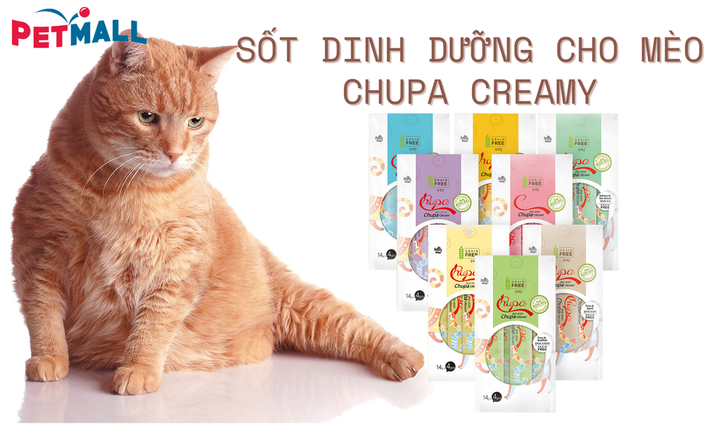 SỐT DINH DƯỠNG CHO MÈO CHUPA CREAMY