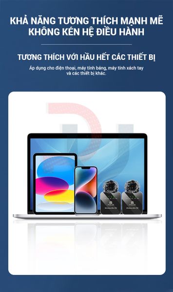 Micro cài áo PULUZ (1 RX + 1 TX) Micro cài áo không dây đa năng