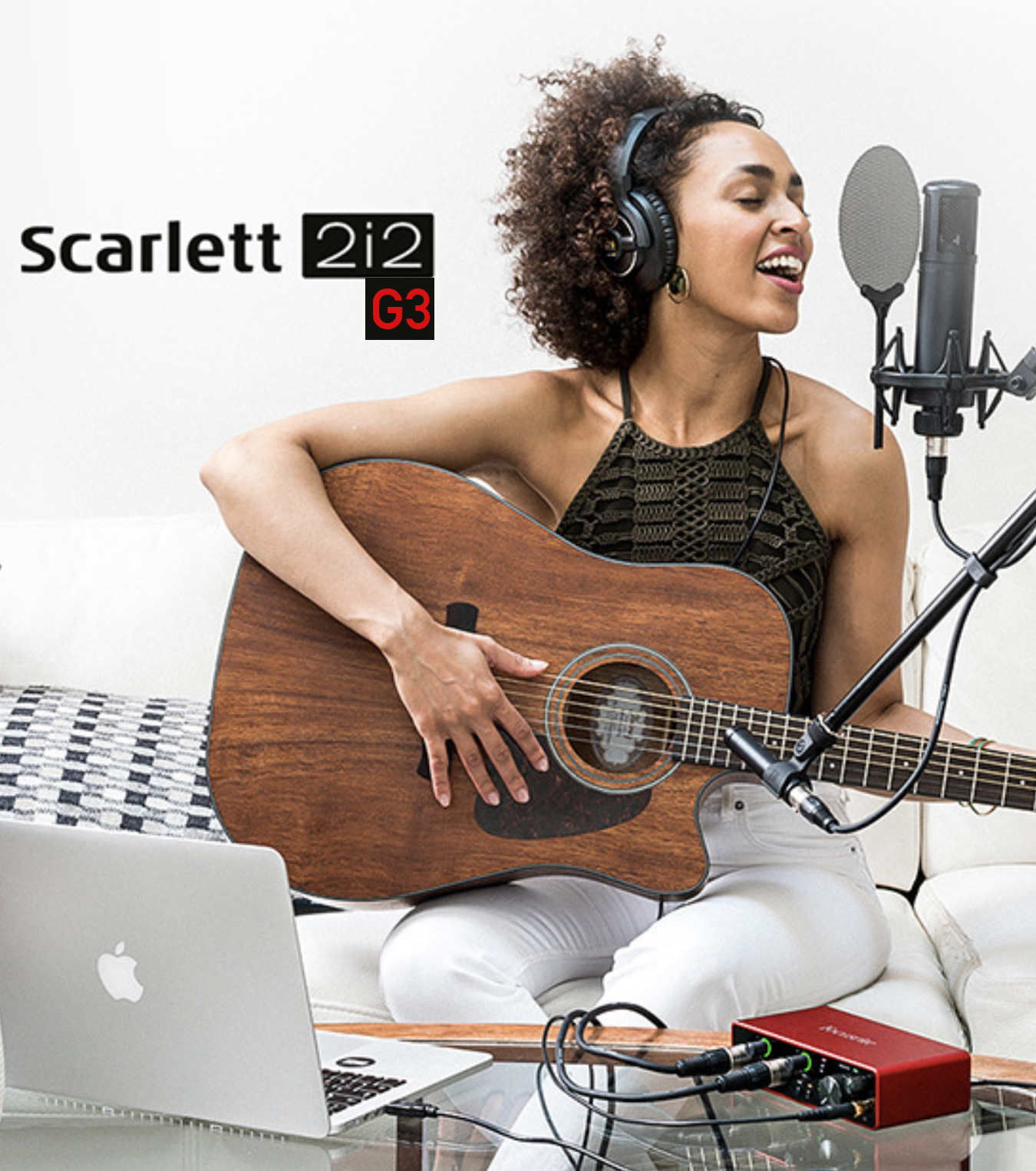 Soundcard Focusrite Scarlett 2i2 3rd (Gen) - Giao diện thu âm studio 2 Mic