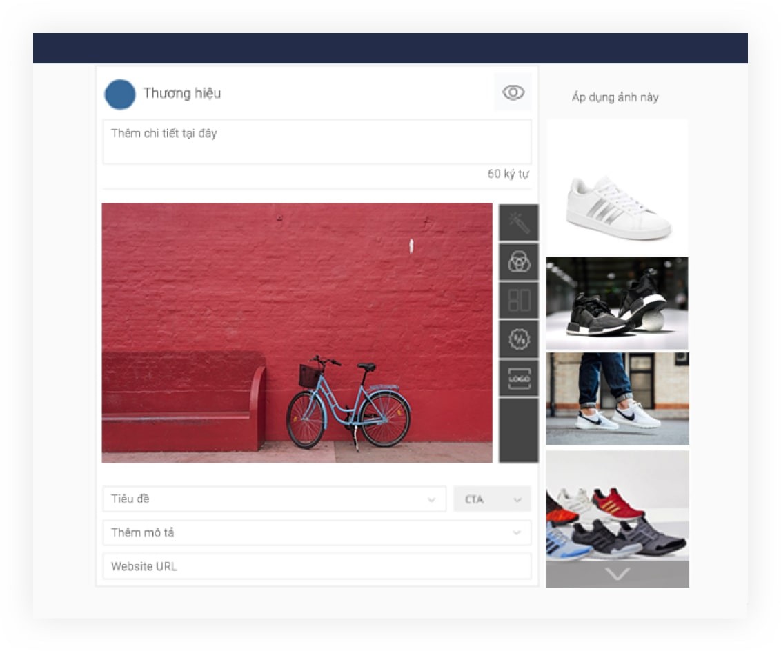 Hỗ trợ văn bản, hình ảnh và HTML5
