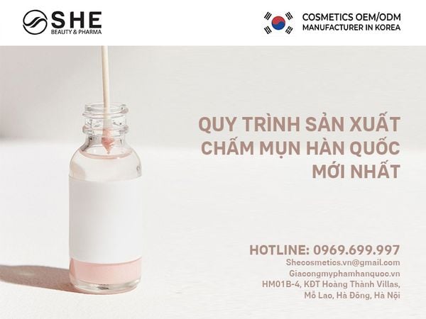 sản xuất chấm mụn
