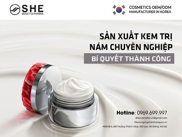 sản xuất kem trị nám