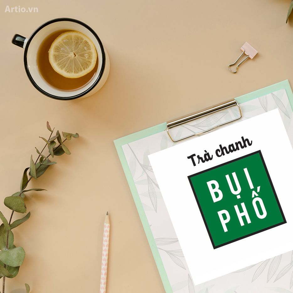 Thiết kế không gian trà chanh Bụi Phố | Artio Việt Nam