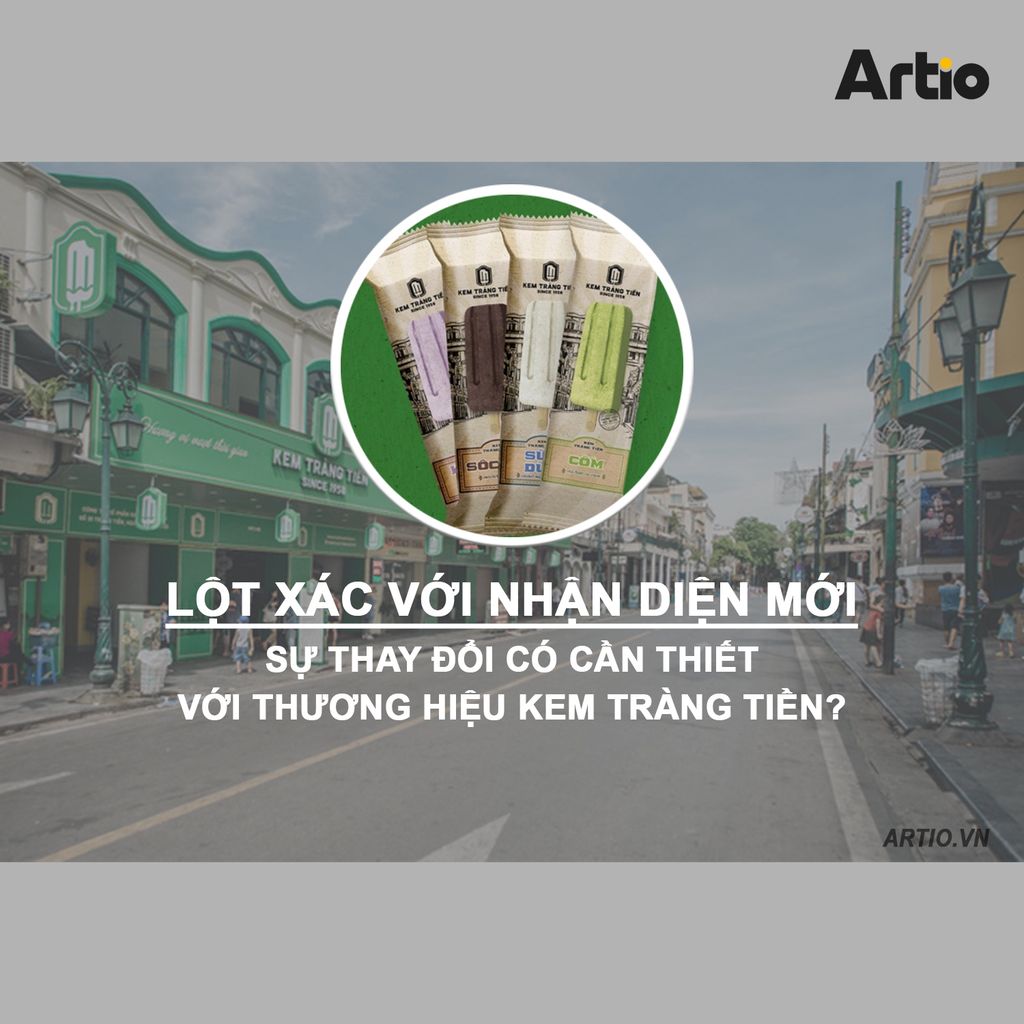Kem Tràng Tiền công bố bộ nhận diện thương hiệu mới | Artio Việt Nam