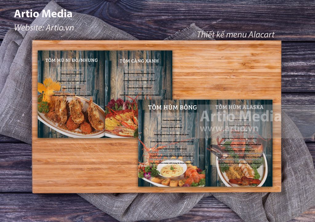 Menu nhà hàng KINGS PLACE Thanh Hóa | Artio Việt Nam