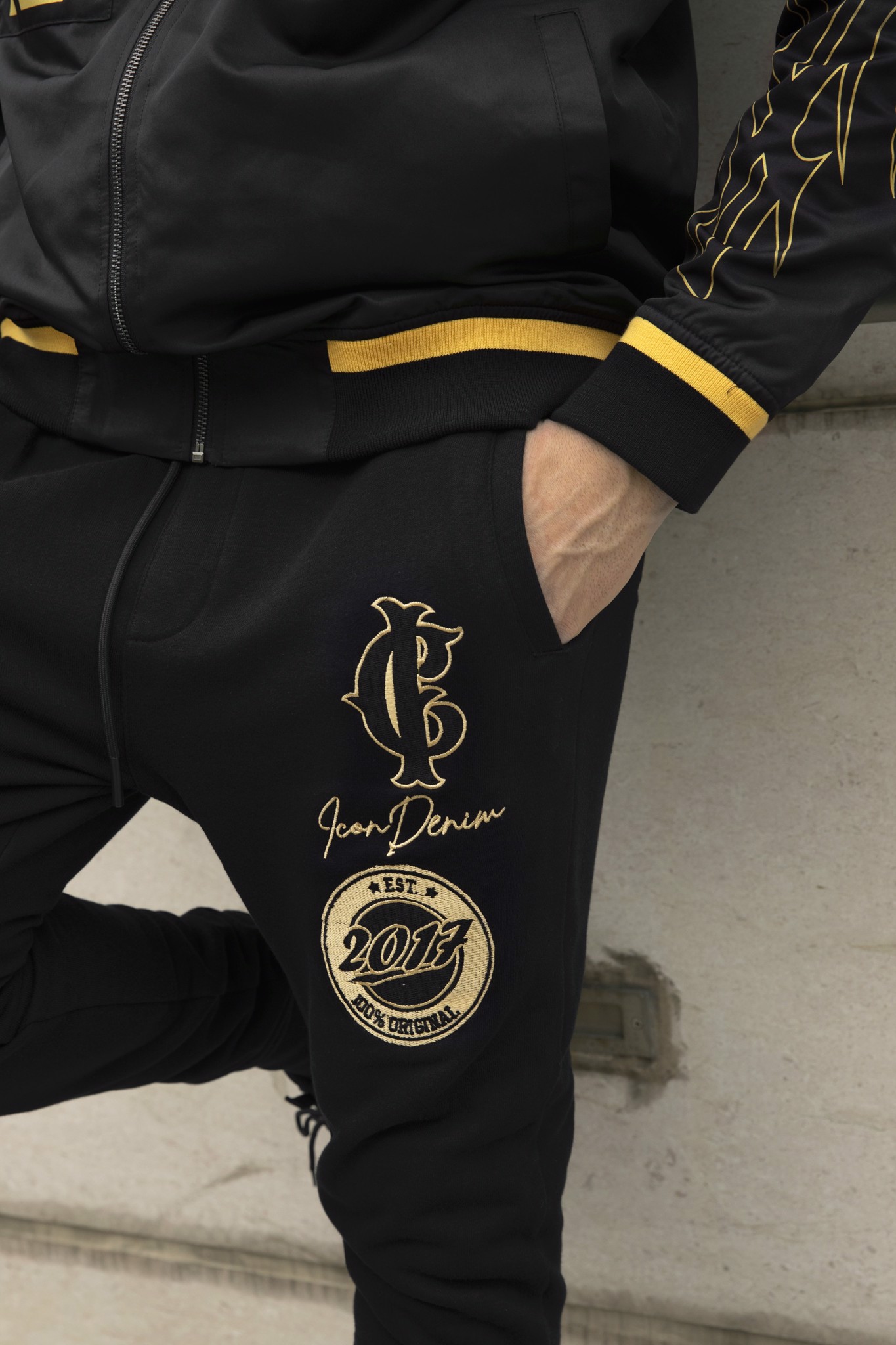 Wide Flared Icon Jogger