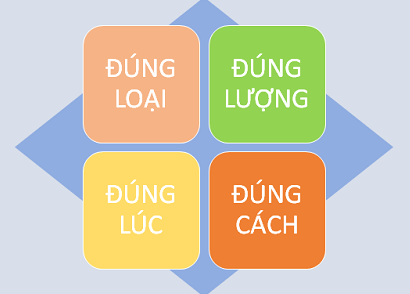 Nguyên tắc 4 đúng trong sử dụng phân bón