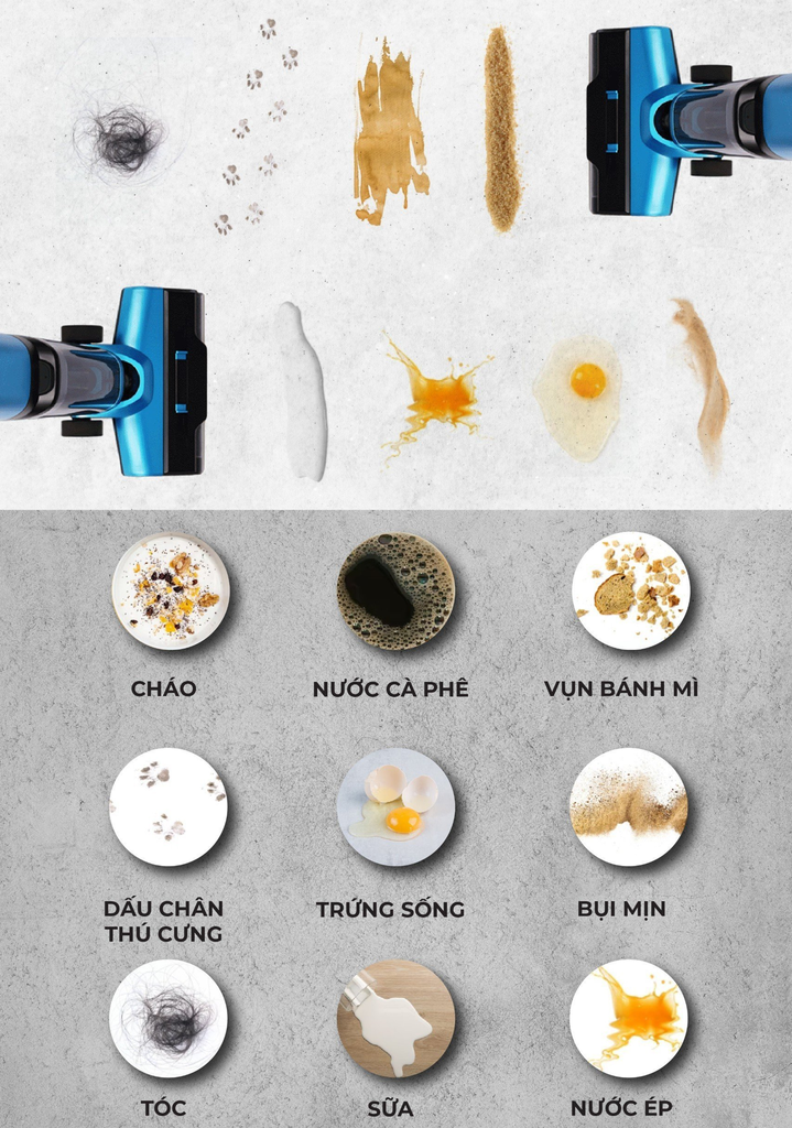 Máy hút bụi đứng và lau nhà U Ultty SCW18