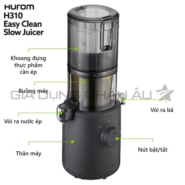 Máy ép chậm Hurom H310A - Personal Self Feeding Slow Masticating Juicer chính hãng
