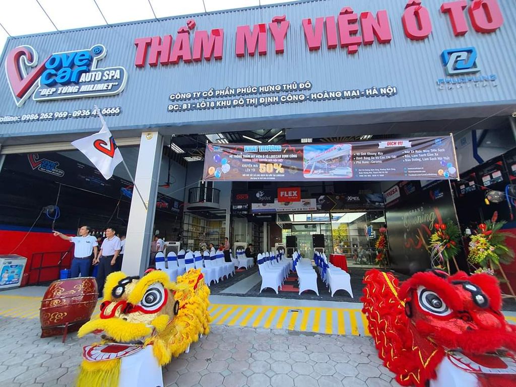 Lễ khai trương Showroom Chăm sóc xe LoveCar Autospa Định Công