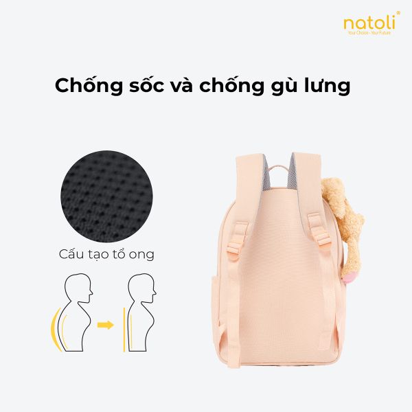 Balo nữ thỏ bông NATOLI - BST Sweet Bunny Backpack B28