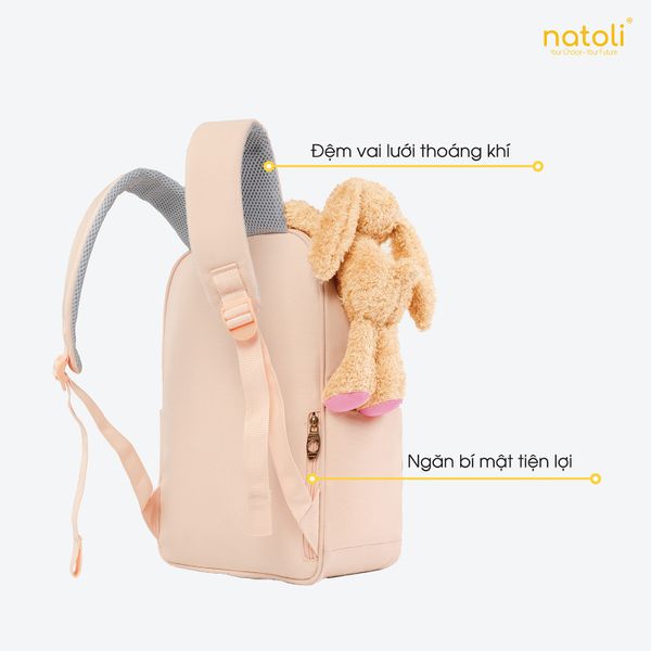 Balo nữ thỏ bông NATOLI - BST Sweet Bunny Backpack B28