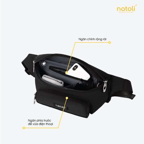 Túi bao tử nam NATOLI - Cali Cross Bag T14