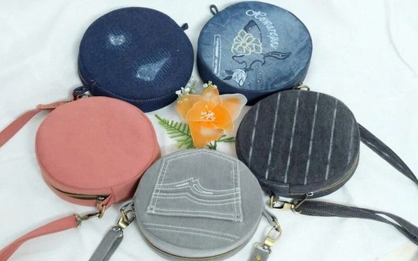 Ví jean đa năng có dây đeo
