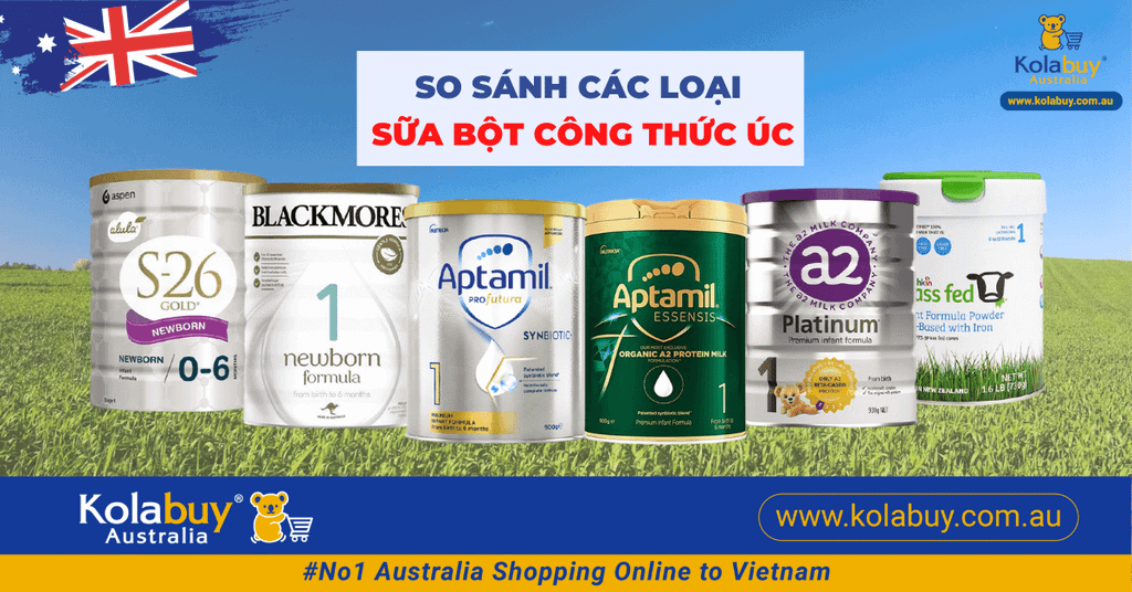 So sánh 6 loại sữa công thức Úc cho bé