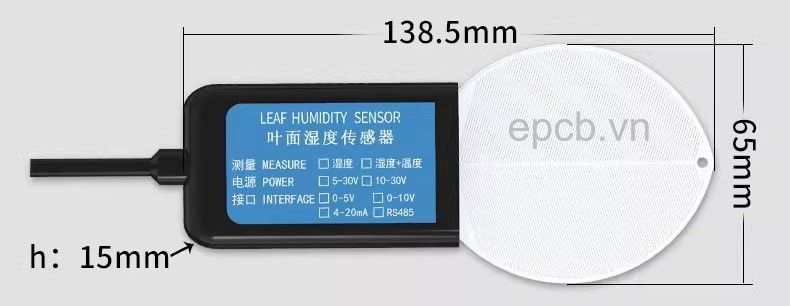 Cảm biến đo nhiệt độ độ ẩm bề mặt dạng lá ES-LHS-01
